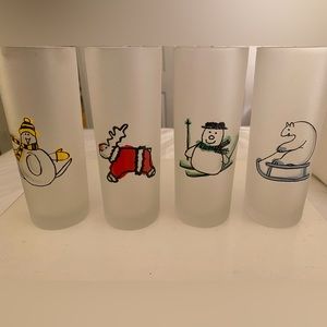 Holiday glasses -set of 4.